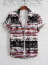 DESI CULTURE Shirt for Men's( RED WHITE BLACK)[S,M,L,XL]