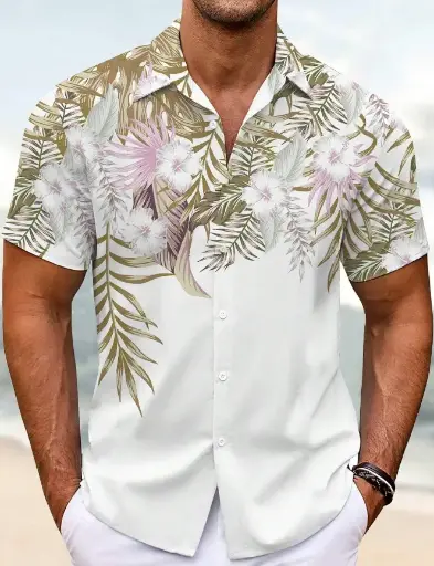 Gold Leafy Tshirts For Men