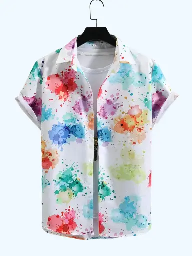 Rang Barse Holi Shirt for Men's[S,M,L,XL]